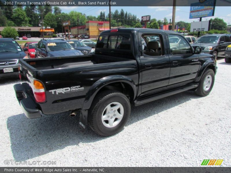 Black Sand Pearl / Oak 2002 Toyota Tacoma V6 Double Cab 4x4
