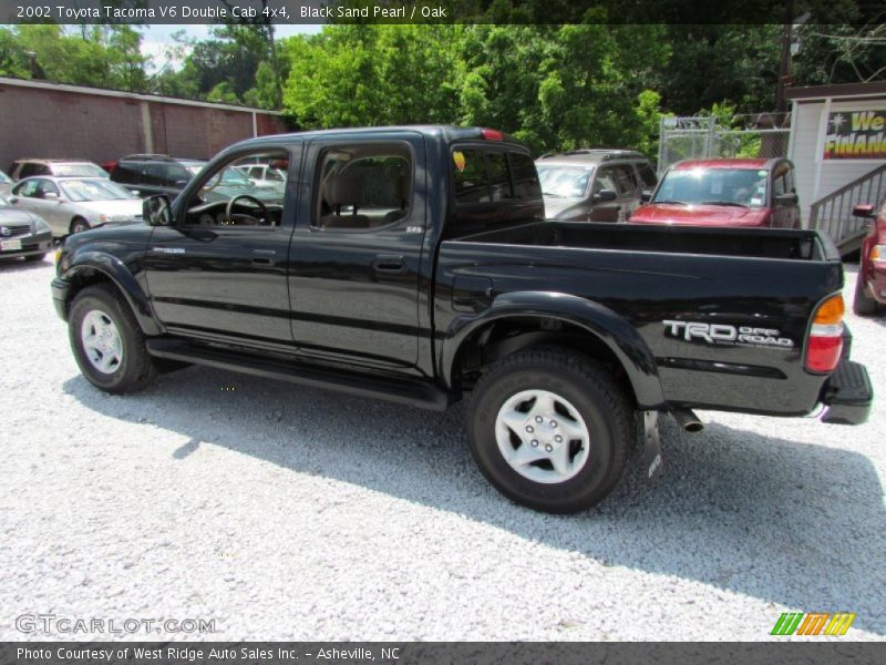 Black Sand Pearl / Oak 2002 Toyota Tacoma V6 Double Cab 4x4