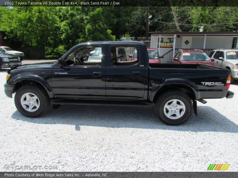 Black Sand Pearl / Oak 2002 Toyota Tacoma V6 Double Cab 4x4