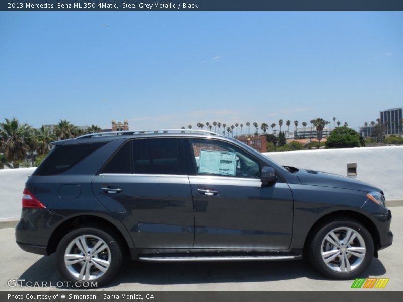 Steel Grey Metallic / Black 2013 Mercedes-Benz ML 350 4Matic
