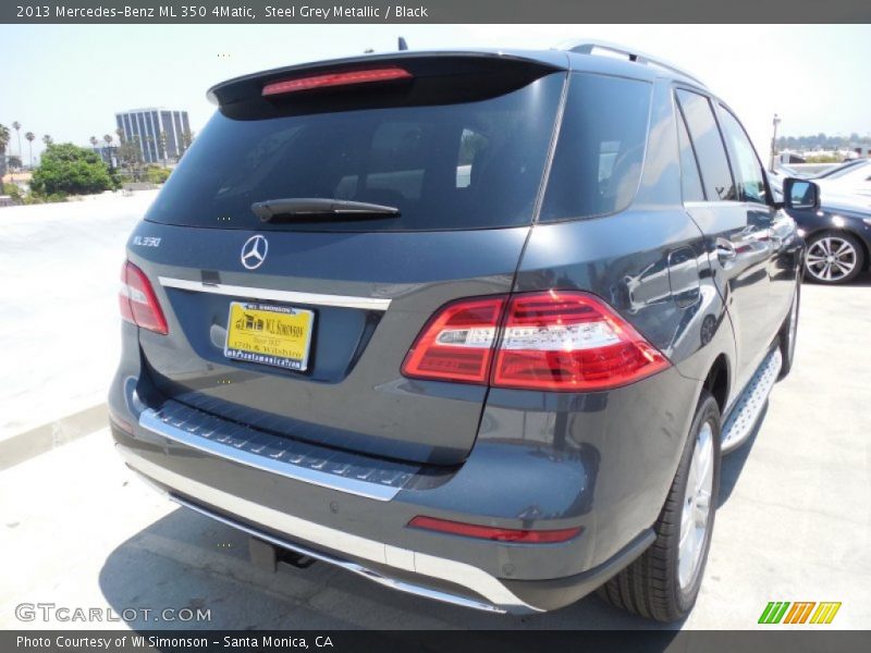 Steel Grey Metallic / Black 2013 Mercedes-Benz ML 350 4Matic