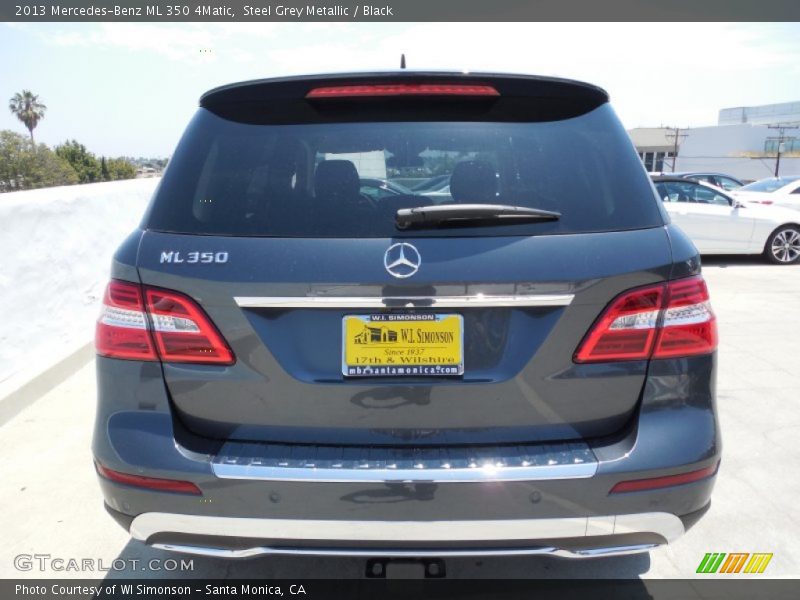 Steel Grey Metallic / Black 2013 Mercedes-Benz ML 350 4Matic