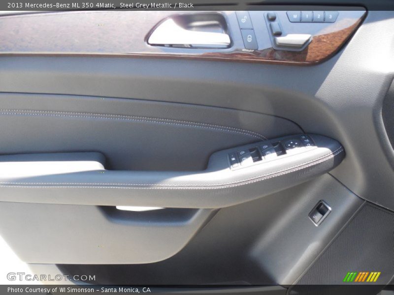 Steel Grey Metallic / Black 2013 Mercedes-Benz ML 350 4Matic