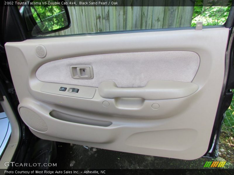 Black Sand Pearl / Oak 2002 Toyota Tacoma V6 Double Cab 4x4
