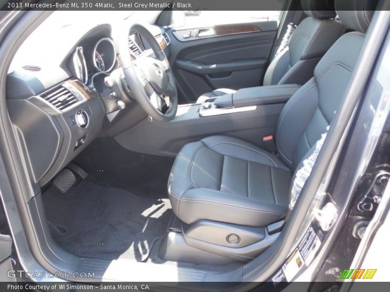 Steel Grey Metallic / Black 2013 Mercedes-Benz ML 350 4Matic