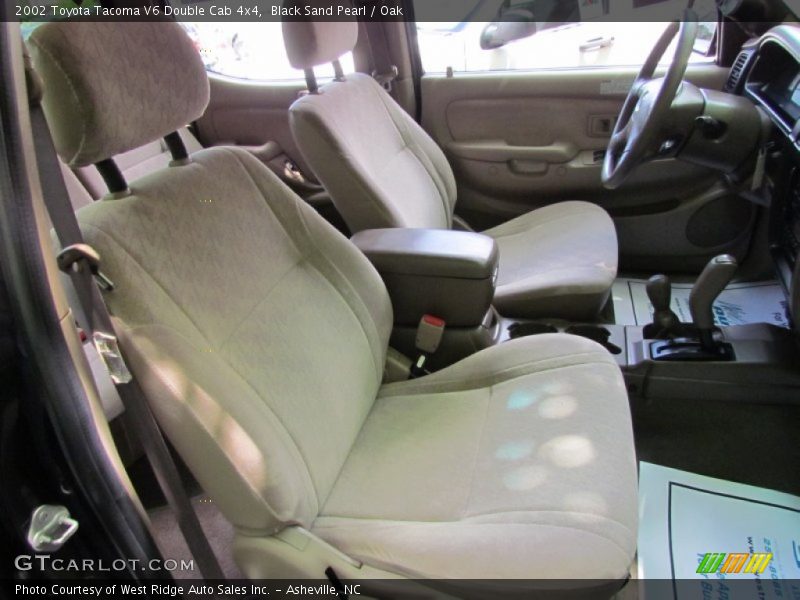 Black Sand Pearl / Oak 2002 Toyota Tacoma V6 Double Cab 4x4