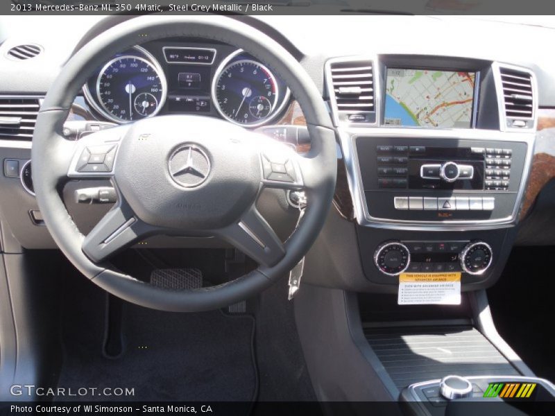 Steel Grey Metallic / Black 2013 Mercedes-Benz ML 350 4Matic