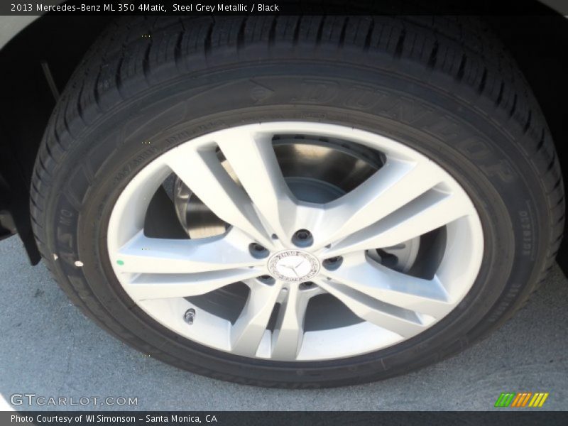 Steel Grey Metallic / Black 2013 Mercedes-Benz ML 350 4Matic