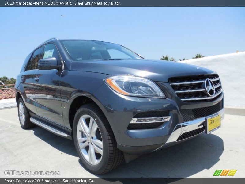 Steel Grey Metallic / Black 2013 Mercedes-Benz ML 350 4Matic