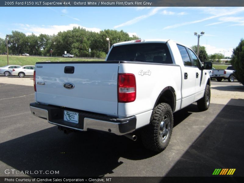 Oxford White / Medium Flint/Dark Flint Grey 2005 Ford F150 XLT SuperCrew 4x4