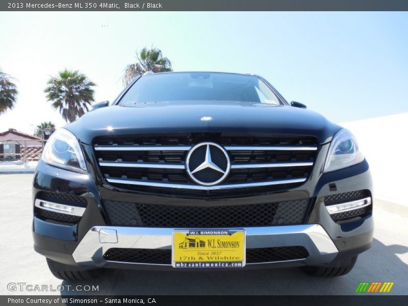 Black / Black 2013 Mercedes-Benz ML 350 4Matic