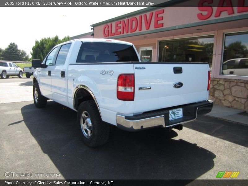 Oxford White / Medium Flint/Dark Flint Grey 2005 Ford F150 XLT SuperCrew 4x4