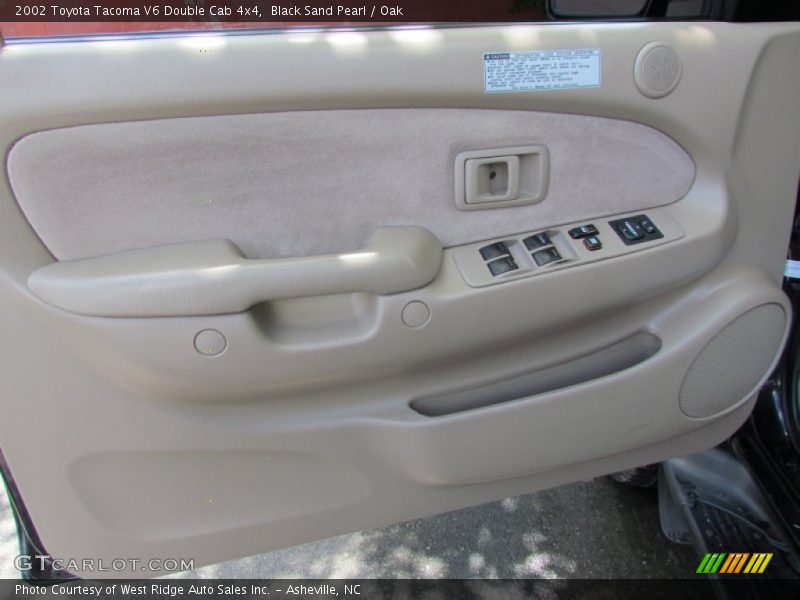 Black Sand Pearl / Oak 2002 Toyota Tacoma V6 Double Cab 4x4