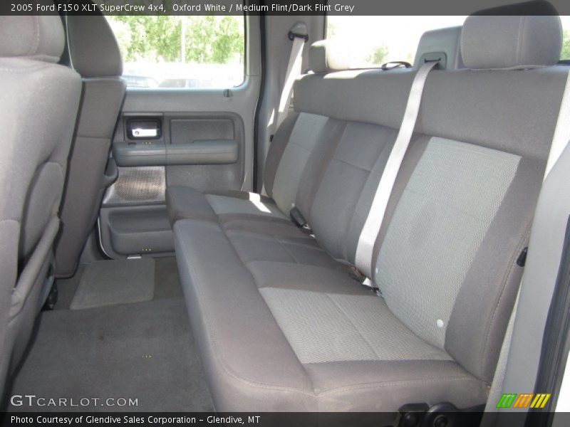 Oxford White / Medium Flint/Dark Flint Grey 2005 Ford F150 XLT SuperCrew 4x4