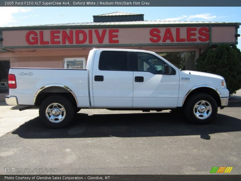 Oxford White / Medium Flint/Dark Flint Grey 2005 Ford F150 XLT SuperCrew 4x4