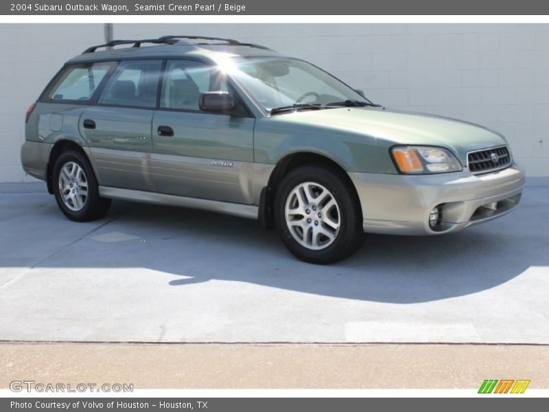 Seamist Green Pearl / Beige 2004 Subaru Outback Wagon