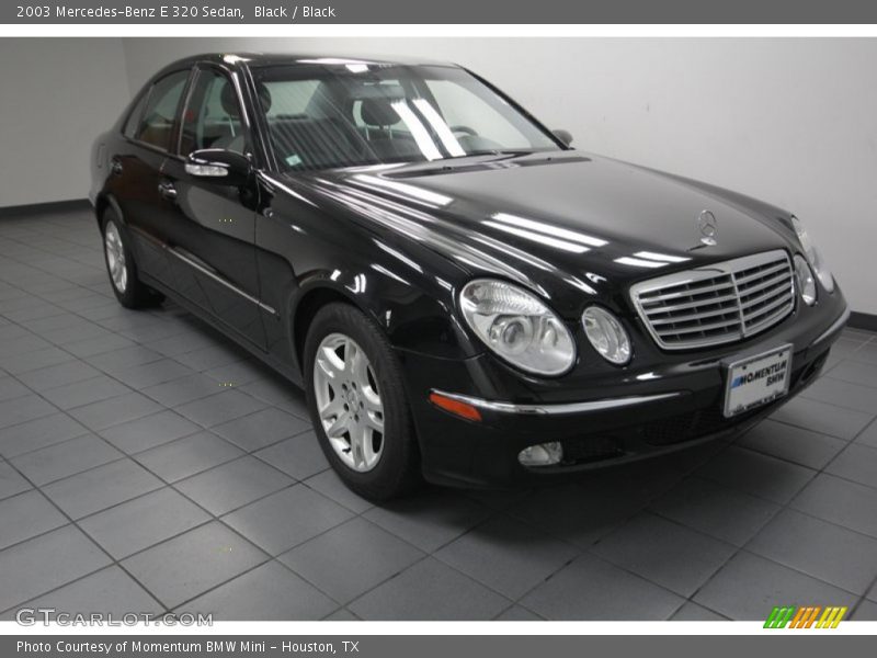 Black / Black 2003 Mercedes-Benz E 320 Sedan