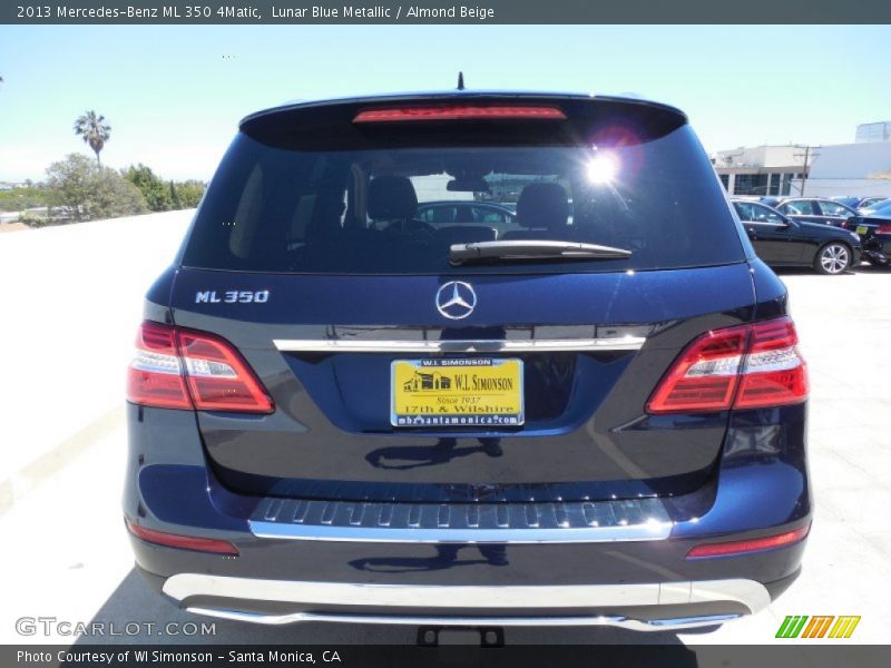 Lunar Blue Metallic / Almond Beige 2013 Mercedes-Benz ML 350 4Matic