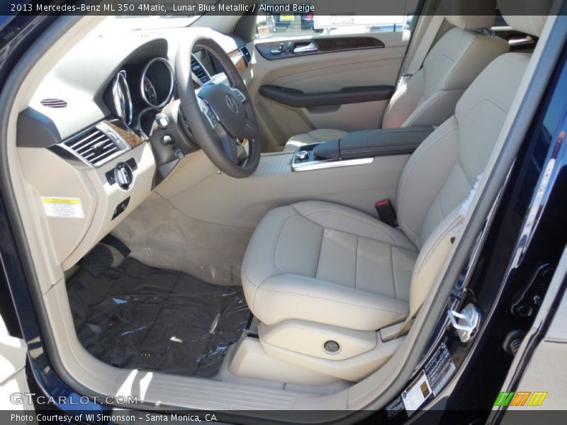 Lunar Blue Metallic / Almond Beige 2013 Mercedes-Benz ML 350 4Matic