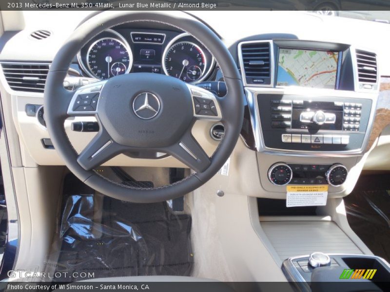 Lunar Blue Metallic / Almond Beige 2013 Mercedes-Benz ML 350 4Matic