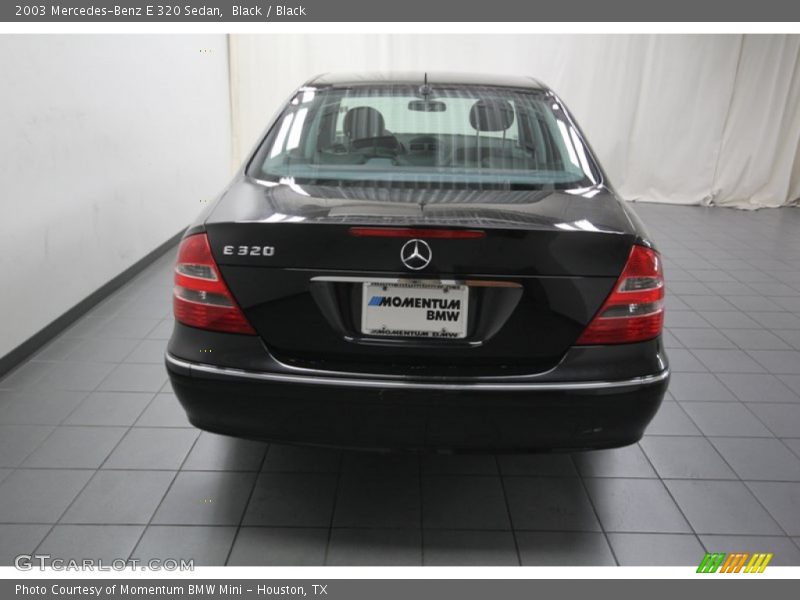 Black / Black 2003 Mercedes-Benz E 320 Sedan