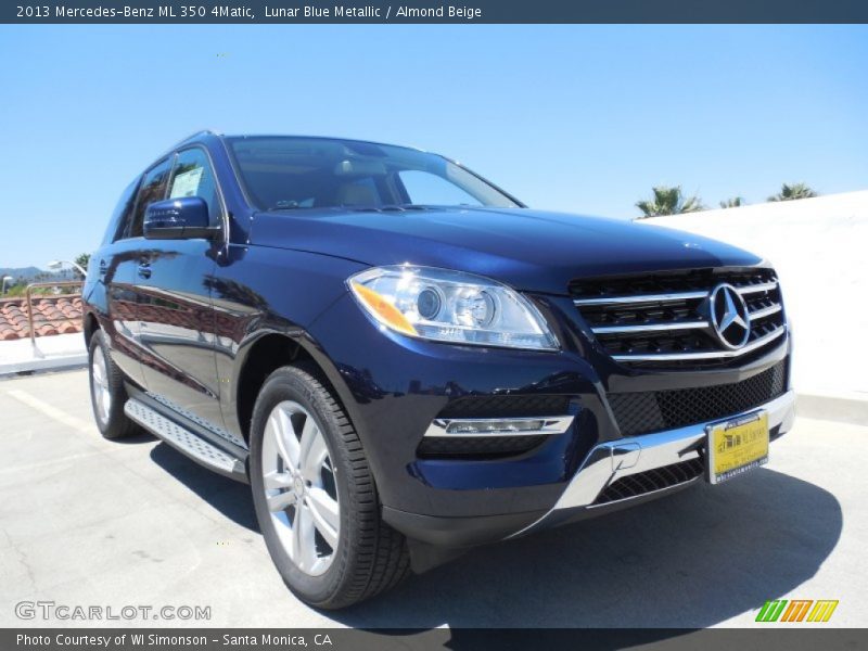 Lunar Blue Metallic / Almond Beige 2013 Mercedes-Benz ML 350 4Matic