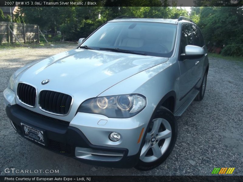 Titanium Silver Metallic / Black 2007 BMW X5 3.0si