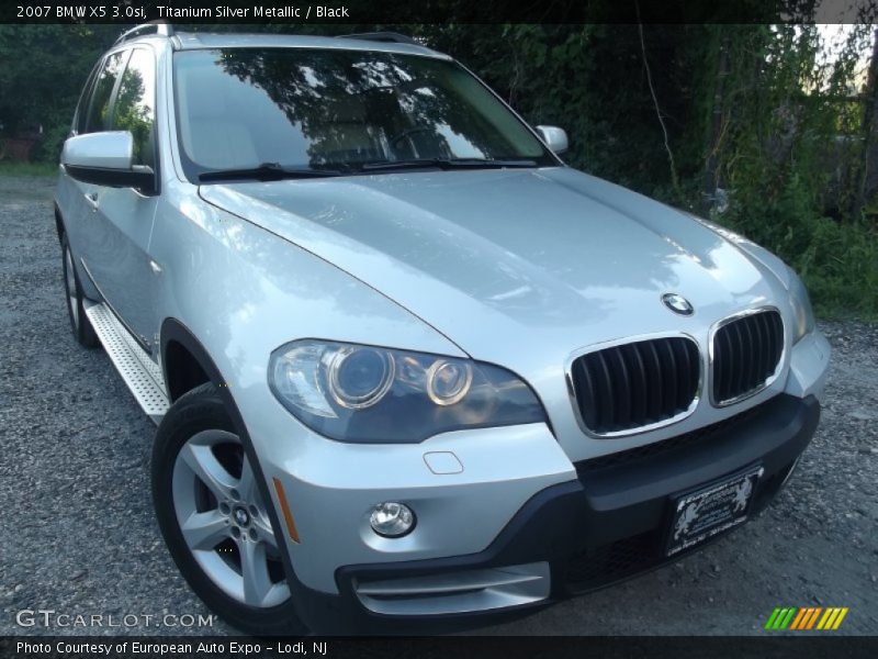 Titanium Silver Metallic / Black 2007 BMW X5 3.0si