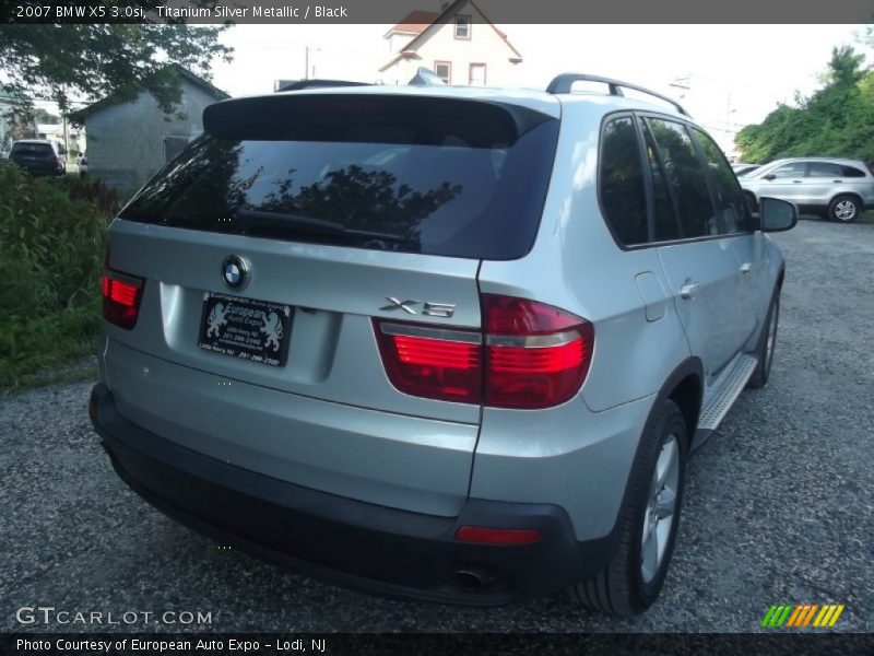 Titanium Silver Metallic / Black 2007 BMW X5 3.0si