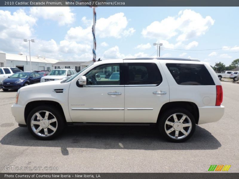 White Diamond / Cashmere/Cocoa 2010 Cadillac Escalade Premium