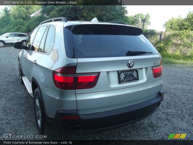 Titanium Silver Metallic / Black 2007 BMW X5 3.0si