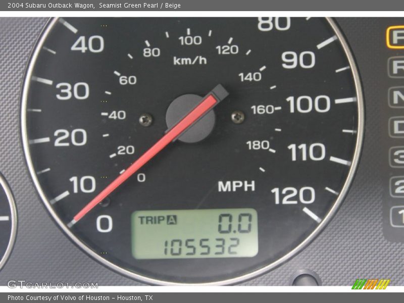 Seamist Green Pearl / Beige 2004 Subaru Outback Wagon