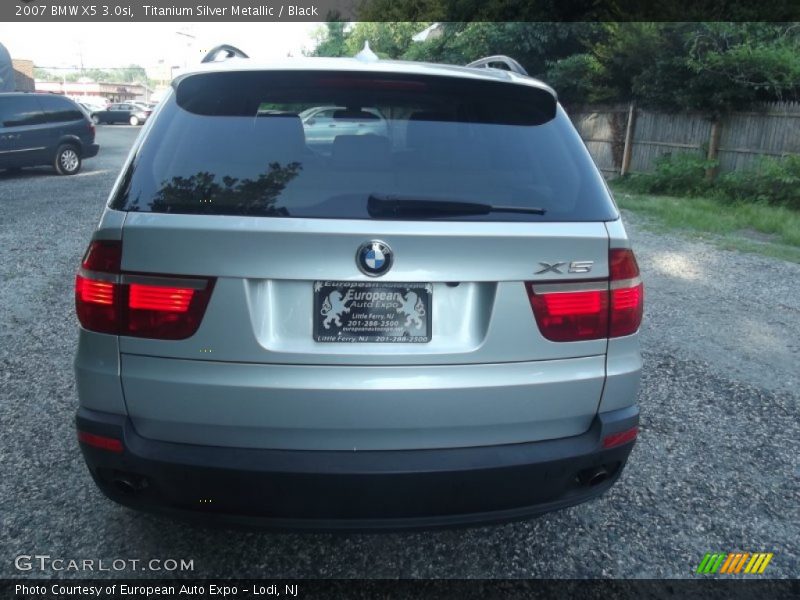 Titanium Silver Metallic / Black 2007 BMW X5 3.0si