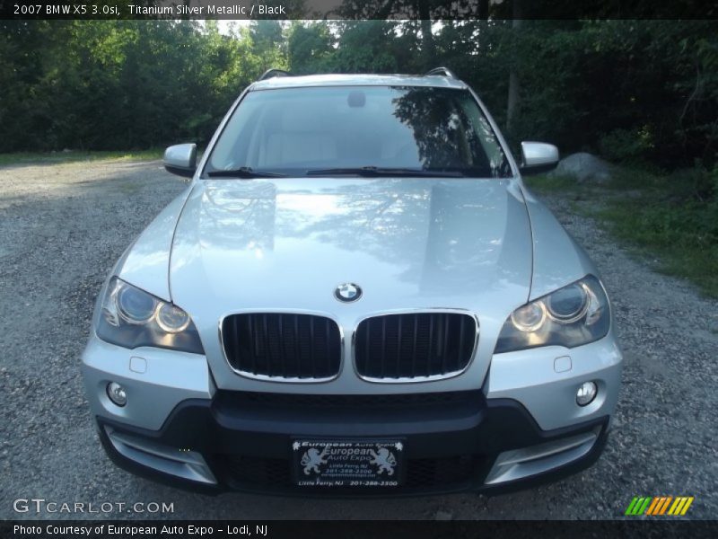 Titanium Silver Metallic / Black 2007 BMW X5 3.0si