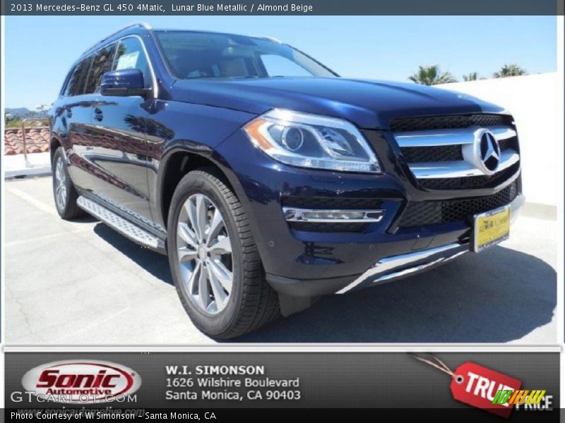 Lunar Blue Metallic / Almond Beige 2013 Mercedes-Benz GL 450 4Matic