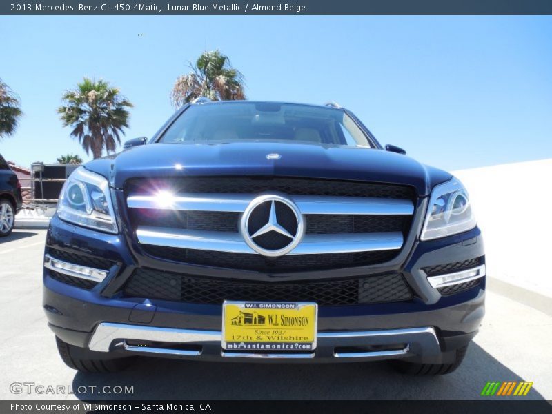 Lunar Blue Metallic / Almond Beige 2013 Mercedes-Benz GL 450 4Matic