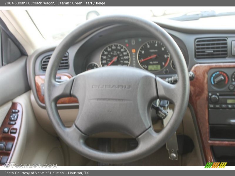 Seamist Green Pearl / Beige 2004 Subaru Outback Wagon