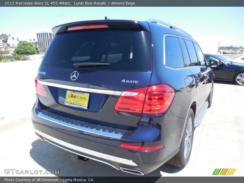 Lunar Blue Metallic / Almond Beige 2013 Mercedes-Benz GL 450 4Matic