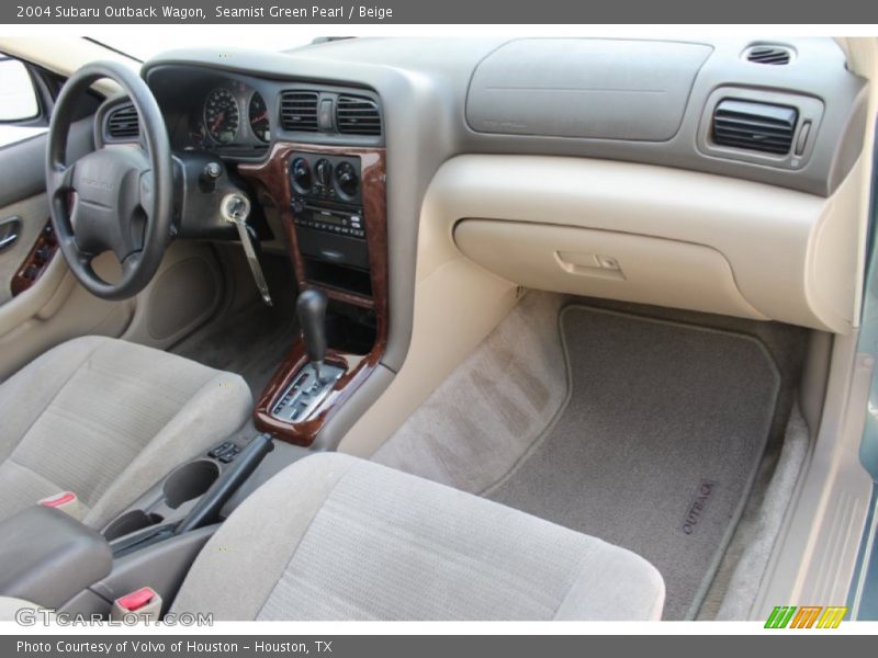 Seamist Green Pearl / Beige 2004 Subaru Outback Wagon