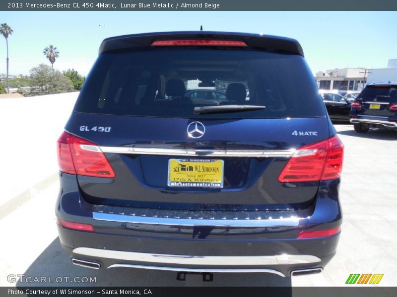 Lunar Blue Metallic / Almond Beige 2013 Mercedes-Benz GL 450 4Matic