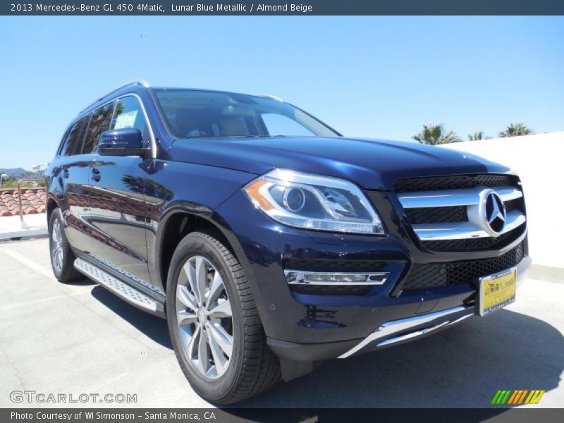Lunar Blue Metallic / Almond Beige 2013 Mercedes-Benz GL 450 4Matic