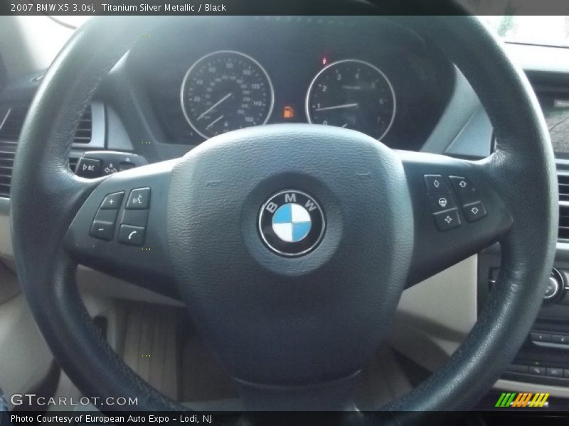 Titanium Silver Metallic / Black 2007 BMW X5 3.0si