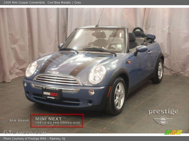 Cool Blue Metallic / Grey 2006 Mini Cooper Convertible