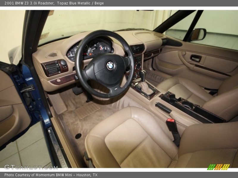 Beige Interior - 2001 Z3 3.0i Roadster 