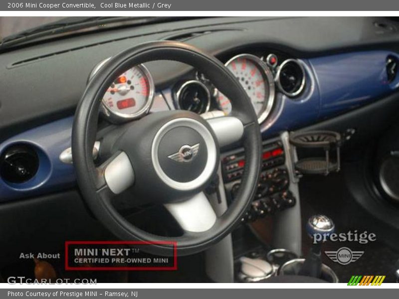 Cool Blue Metallic / Grey 2006 Mini Cooper Convertible