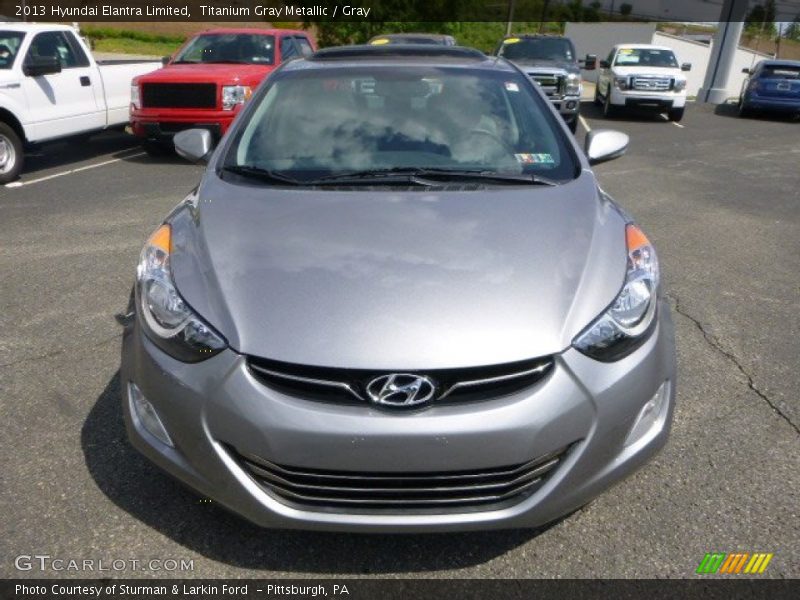 Titanium Gray Metallic / Gray 2013 Hyundai Elantra Limited