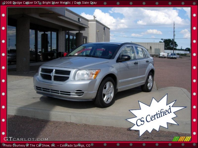 Bright Silver Metallic / Dark Slate Gray 2008 Dodge Caliber SXT