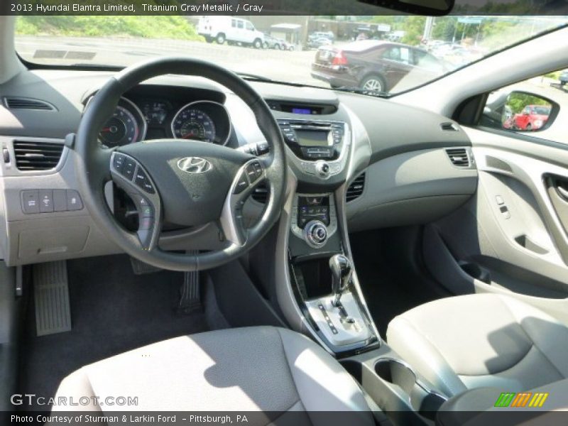 Titanium Gray Metallic / Gray 2013 Hyundai Elantra Limited