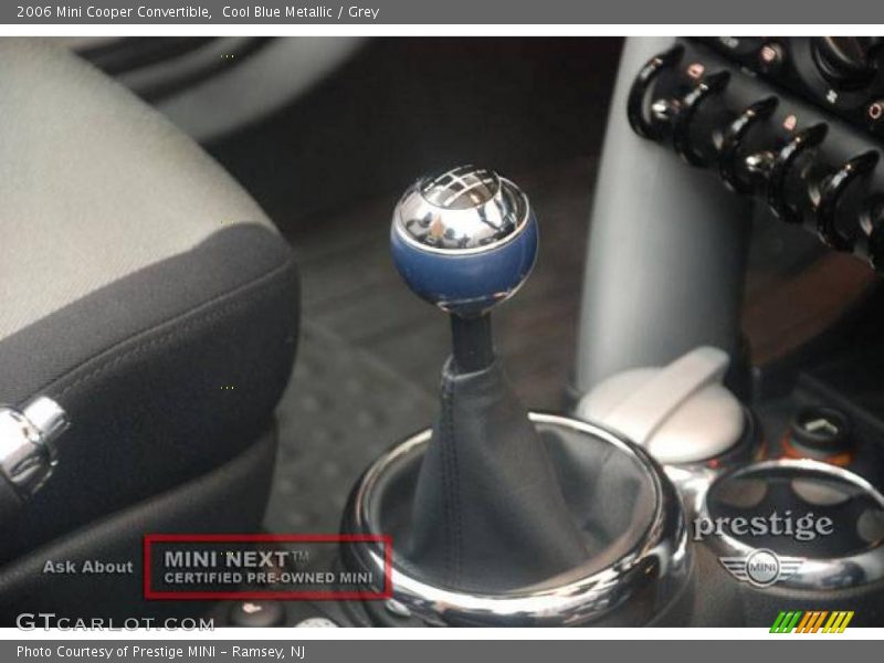 Cool Blue Metallic / Grey 2006 Mini Cooper Convertible