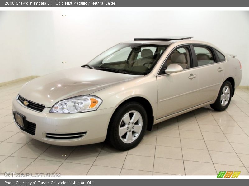 Gold Mist Metallic / Neutral Beige 2008 Chevrolet Impala LT